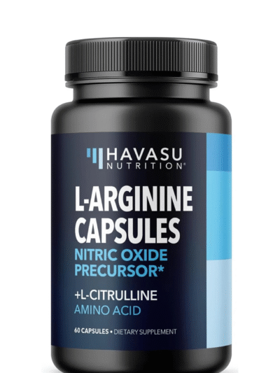 l arginine capsules with l citrulline nitric oxide supplement l arginine and l citrulline blend 60 count vegan, non gmo capsules for performance, endurance and muscle support 1 month supply